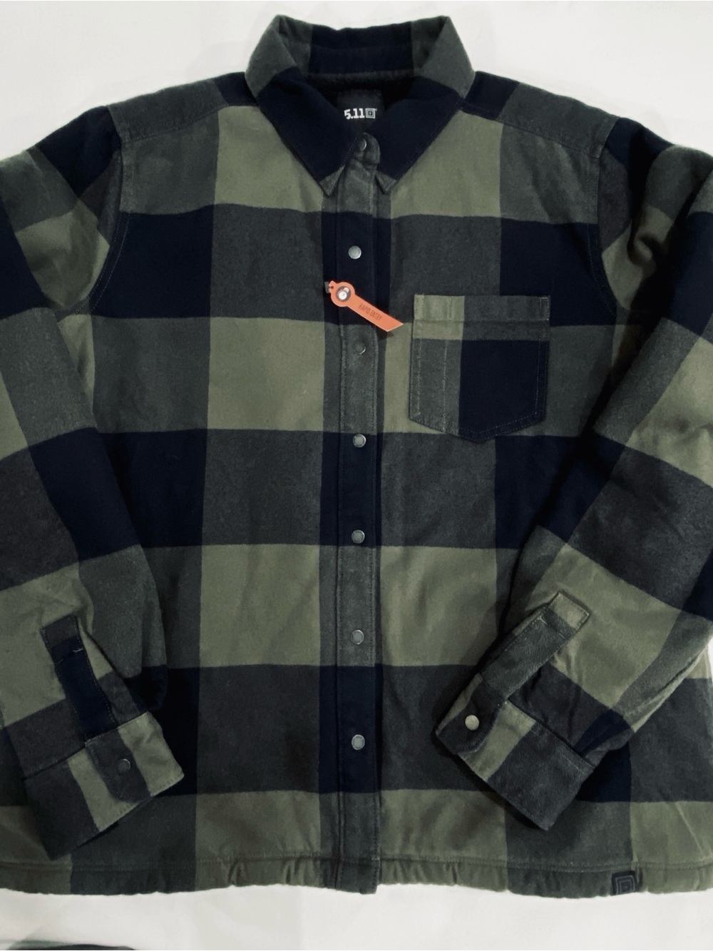 5.11 Tactical Women’s Shacket NWT Louise Shirt Jacket Snap Front green plaid